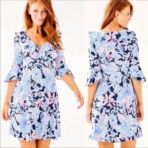 NWT Lilly Pulitzer Stirling Dress Bright Navy Amor